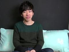 Asian twink solo stroking