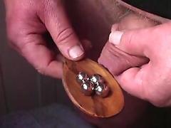 Wooden spoon foreskin with 7 ball bearings