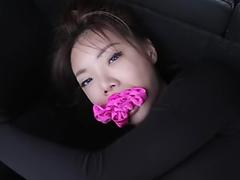 trussed and ball-gagged asian Thief