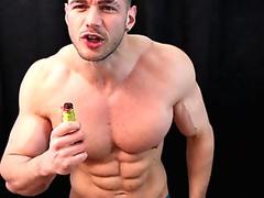 Instructional poppers alpha muscle god wank and cum
