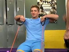 Pounded ripped jock blows
