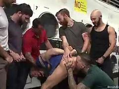 Korean rough gangbang, rough fisting gangbang, bbc gay rough
